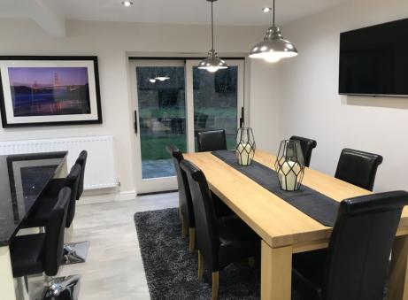 New kitchen and dining room